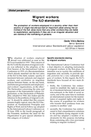 Migrant workers: the ILO standards