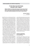 A first step towards fixing Europe-wide wages?