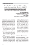 Les migrations en Amérique latine et dans les Caraibes: le point de vue de la CISL-ORIT