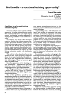 Multimedia: a vocational training opportunity?