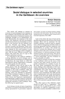 Social dialogue in selected countries in the Caribbean: an overview