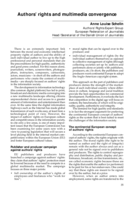 Authors' rights and multimedia convergence