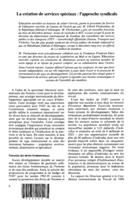 La création de services spéciaux: l'approche syndicale