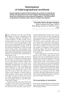 Feminization of India's agricultural workforce