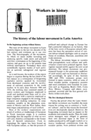 The history of the labour movement in Latin America