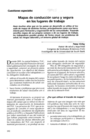Mapas de conducción sana y segura en los lugares de trabajo