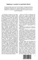 Sindicatos y escuelas: la experiencia danesa