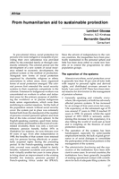 From humanitarian aid to sustainable protection: Africa