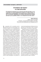 El desafío del sector no estructurado