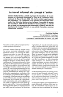 Le travail informel: du concept à l'action