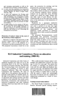 ILO industrial committees: focus on education and training (1989-91)