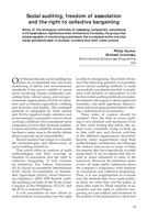 Social auditing, freedom of association and the right to collective bargaining