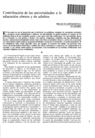 Contribución de las universidades a la educación obrera y de adultos: proyecto experimental en Nigeria