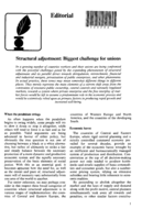 Structural adjustment: biggest challenge for unions