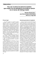 Hoy son muchos los sectores sociales que exigen de los sindicatos una postura común en el marco del diálogo social: países andinos