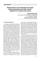 Experiences in the Americas with social security pensions and their reform: lessons for workers and unions