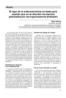 El rigor de la crisis económica no basta para explicar que no se aborden los asuntos planteados por las organizaciones sindicales: Senegal