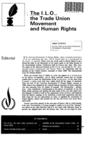 The I.L.O., the trade union movement and human rights