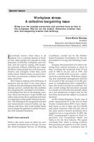 Workplace stress: a collective bargaining issue