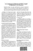 Les commissions d'industrie de l'OIT: un appel à l'éducation et à la formation