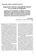 Negociación colectiva e igualdad de ingresos en un mundo en integración