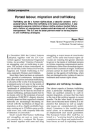 Forced labour, migration and trafficking