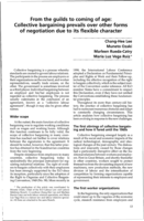 From the guilds to coming of age: collective bargaining prevails over other forms of negotiation due to its flexible character