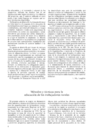 Métodos y técnicas para la educación de los trabajadores rurales