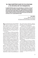 La responsabilidad social de las empresas y los derechos de los trabajadores