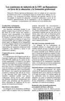 Las comisiones de industria de la OIT: un llamamiento en favor de la educación y la formación profesional