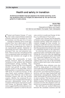 Health and safety in transition