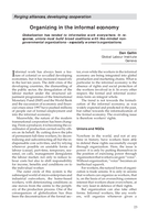 Organizing in the informal economy