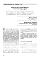 Uganda: minimum wages or minimizing wages?
