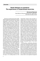 Social dialogue on pensions: the experience of industrialized countries