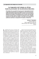 La inspección del trabajo en Africa: hacia la promoción de los derechos laborales