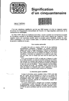 Signification d'un cinquantenaire