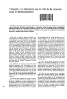 Turquie: un séminaire sur le rôle de la jeunesse dans le développement