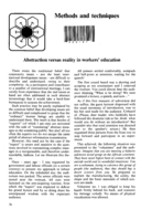 Abstraction versus reality in workers' education