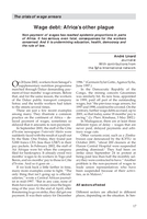 Wage debt: Africa's other plague