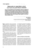 Mejorando en seguridad y salud: una nueva ley para Nueva Zelandia