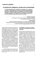 A producción peligrosa, producción insostenible