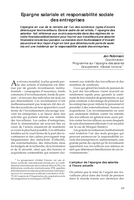 Epargne salariale et responsabilité sociale des entreprises