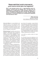 Responsabilidad social empresarial: ¿una nueva moral para los negocios?
