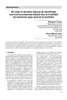 En todo el derecho laboral se manifiesta una fuerte presencia estatal con la finalidad de mantener bajo control el conflicto: Centroamérica 
