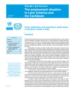 Employment situation in Latin America and the Caribbean: Crisis, stabilization and reactivation: performance of the labour market in 2009