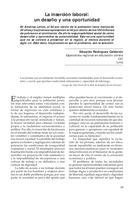 La inserción laboral: un desafío y una oportunidad