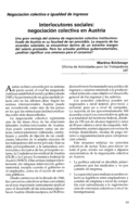 Interlocutores sociales: negociación colectiva en Austria