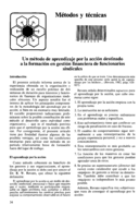Un método de aprendizaje por la acción destinado a la formación en gestion financiera de funcionarios sindicales
