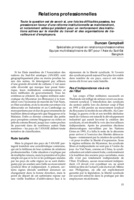 Relations professionnelles