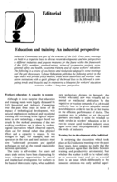 Education and training: an industrial perspective